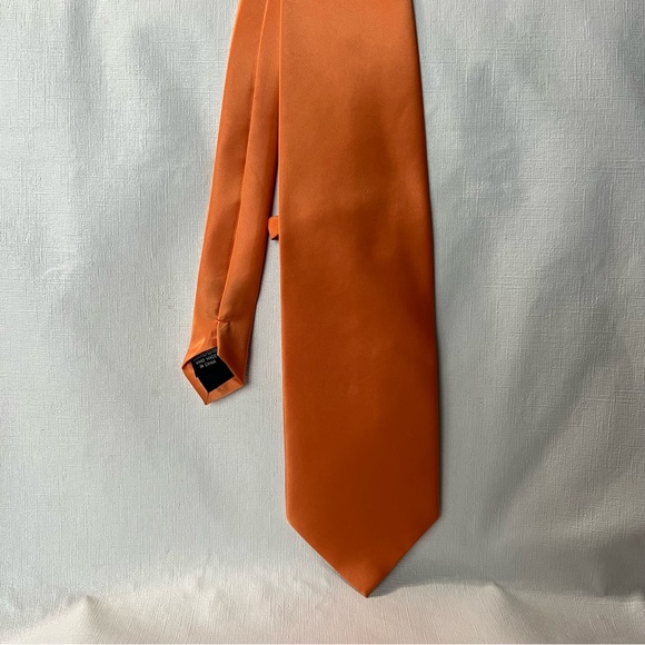 Stacy Adams Men’s Necktie Orange - Picture 2 of 6